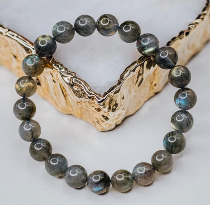 Labradorite beaded bracelet