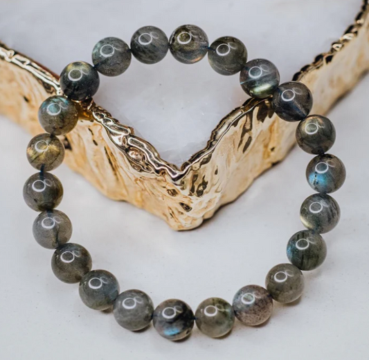Labradorite beaded bracelet