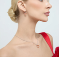Load image into Gallery viewer, LINDEZA Heart carnelian earrings
