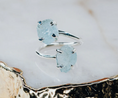 Load image into Gallery viewer, LINDEZA Aquamarine double ring
