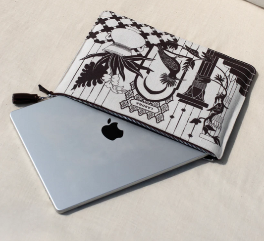 LABOGA Huda clutch Brown