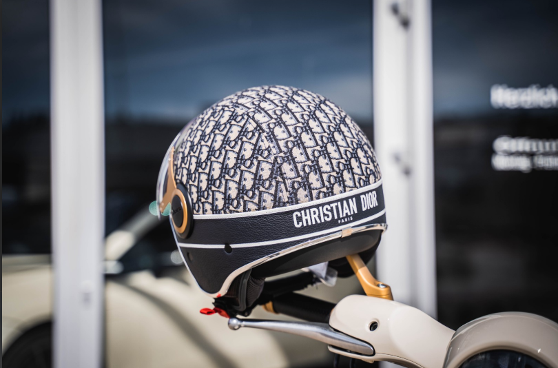 Vespa 946 Christian Dior Motorcycle with Helmet