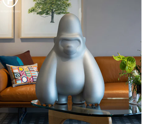 IF AUDIO Speaker David I 60x40x80 cm - Sliver