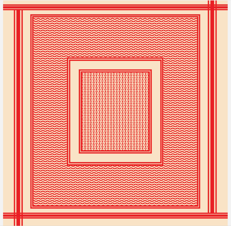 وشاح شماغ من THRR - ١٠٠٪ قماش مودال - ٧٠ × ٧٠ سم