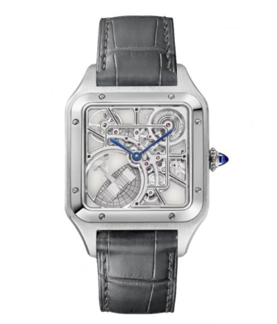 CARTIER Santos Dumont Platinum Skeleton Movement Steel 31 mm
