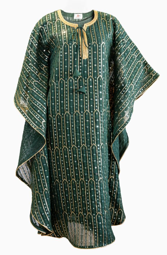 REDBOW Green and Gold National Day Dress Girls 8-10 years old - 2