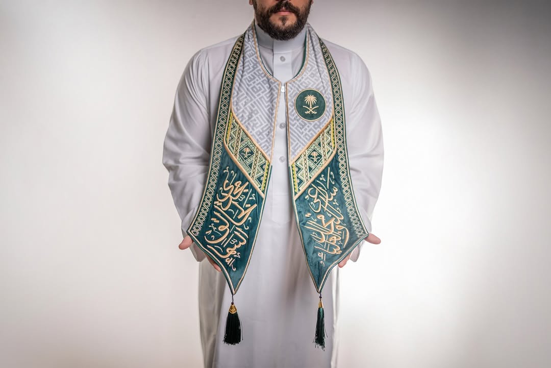 Rovatti Scarf-2025 KSA White- Green New