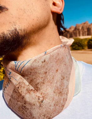 Northern Scarf 55 x 55 cm Silk Fabric