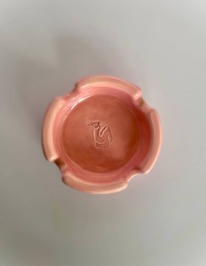Ceramic Camel Ashtray - Pink