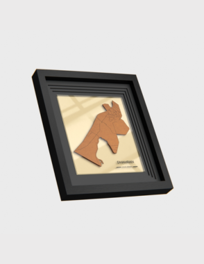 Woden Map with Frame-Dahran