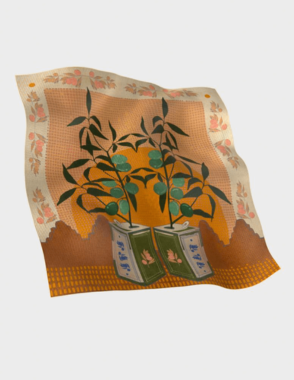 THRR Olive Scarf 95x95 cm 100% Modal Fabric