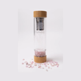 Load image into Gallery viewer, YOGIKOR Crystalkor Rose Quartz - Crystal Chips Water Bottle
