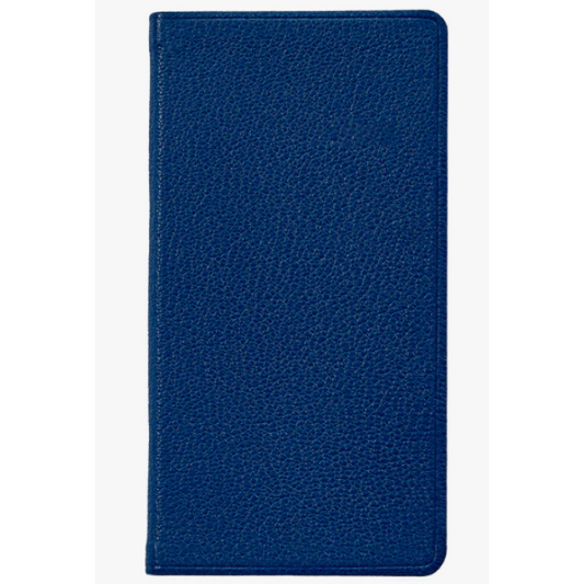 GRAPHIC IMAGE 2026 6 inc Pocket Datebook Royal Blue - Goatskin Leather
