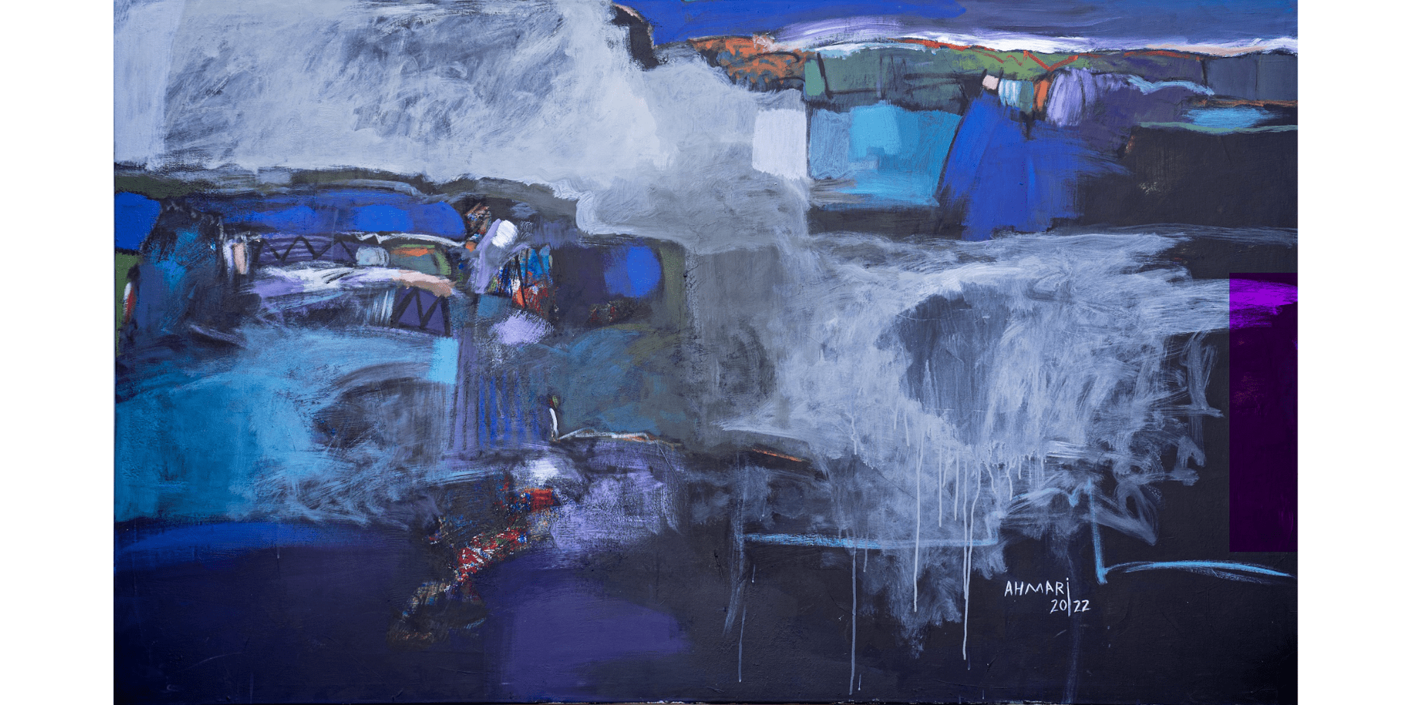 لوحة عبدالله الأحمري ١ | ١٢٠×٢٠٠ سم