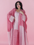 Load image into Gallery viewer, ALWAFRAH Pink linen Abaya & Dress
