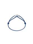 Load image into Gallery viewer, WECORD Mini White Soho Bracelet with Navy Cord
