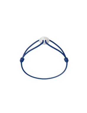 WECORD Mini White Soho Bracelet with Navy Cord