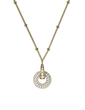 WECORD Mini Gold Soho Pave Necklace