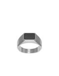 Load image into Gallery viewer, WECORD Atlas Silver Ring with Onyx (54 mm)
