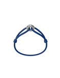 Load image into Gallery viewer, WECORD Silver Soho Diamond Bracelet with Navy Blue Cord

