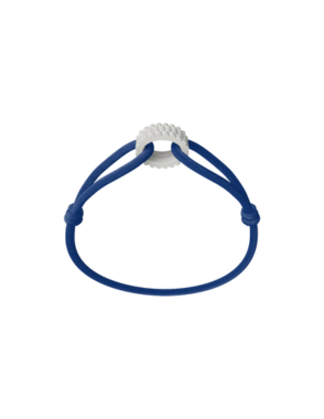 WECORD Snow Regent Bracelet with Navy Blue Cord