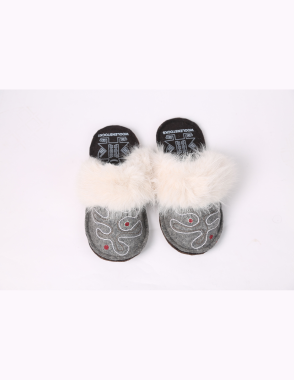 WOOLEN STOCK Arwa Maz Gray Sandals Size 37