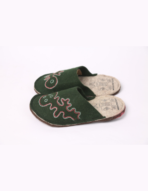 Hand Made Sandals Roya Lungy green Size 39