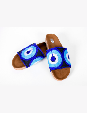 WOOLEN STOCK Samel Azure Sandals Size 38