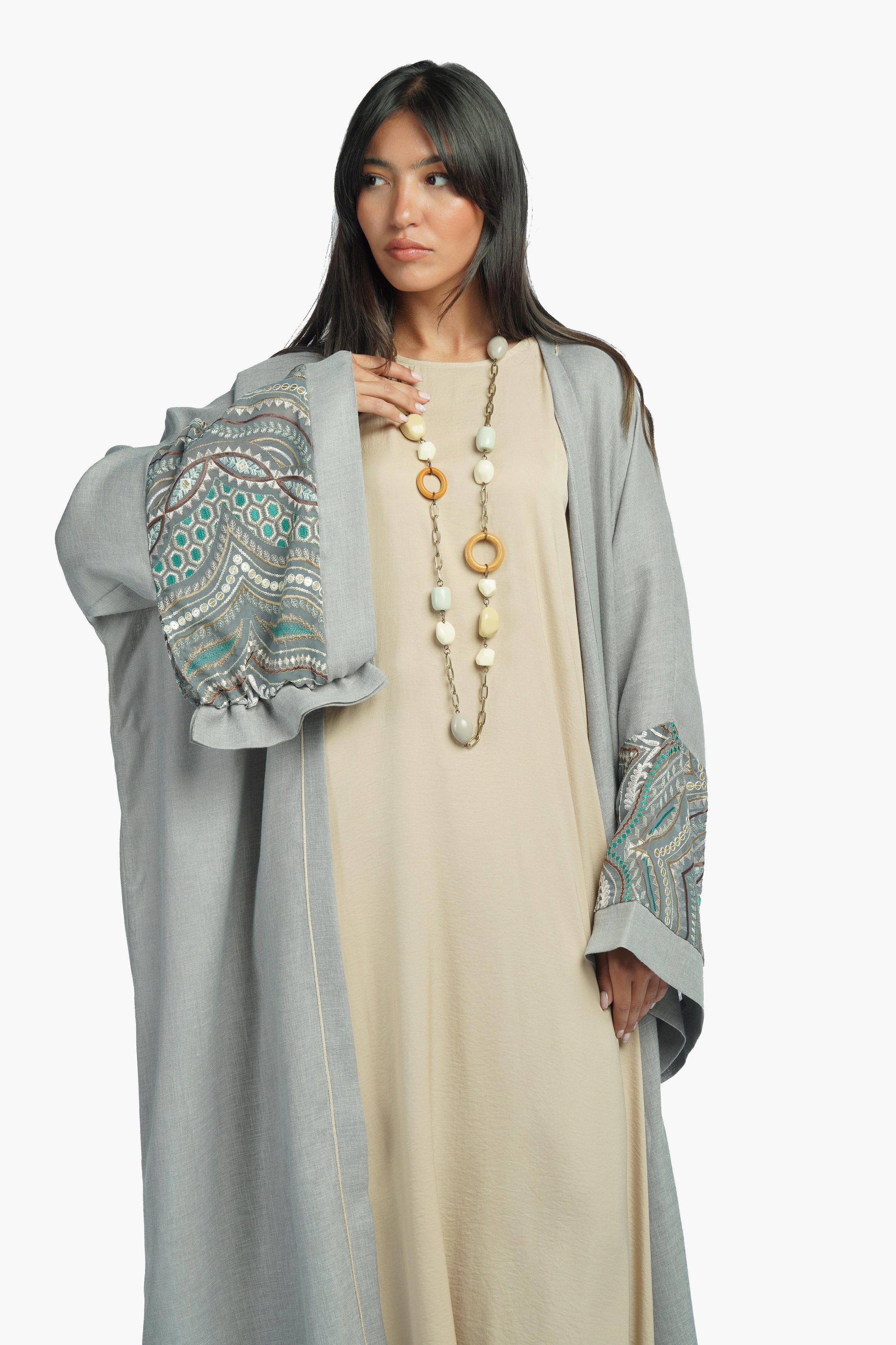 BRIOLETTE Abaya Turquoiuse - Size - 58