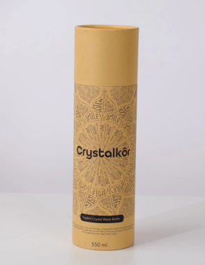 YOGIKOR Pillar Crystalkor Water Bottle - Amethyst Crystal