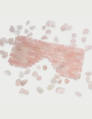 YOGIKOR Crystal Eye Masks - Rose quartz