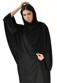 Load image into Gallery viewer, Briolette abaya Black Crepe

