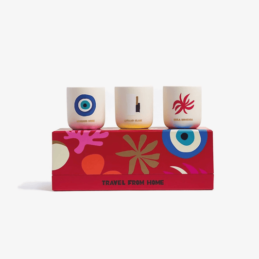 ASSOULINE Travel From Home Mini Scented Candle Set