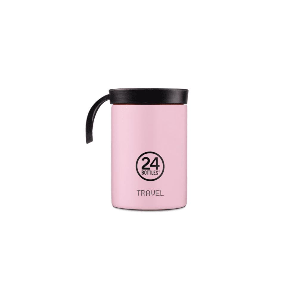 24 BOTTLES Travel Tumbler hand Candy Pink - 350ml