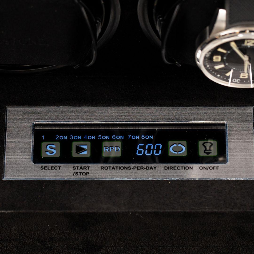 BILLSTONE Enigma 8 Ebony Fingerprint - Watch Winder