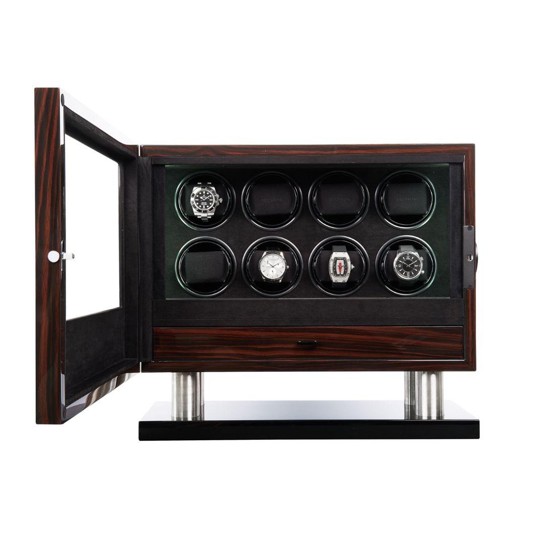 BILLSTONE Enigma 8 Ebony Fingerprint - Watch Winder