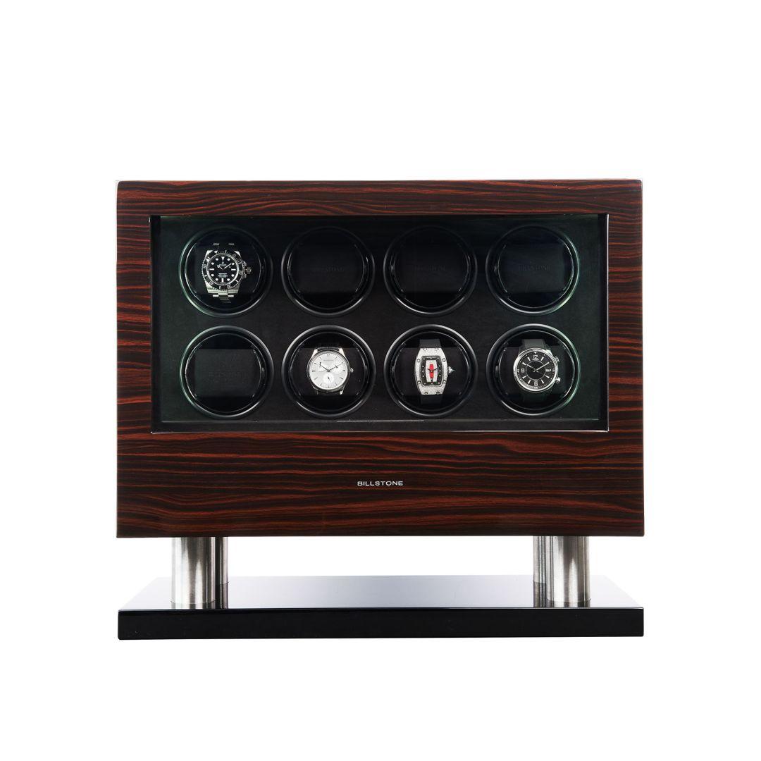 BILLSTONE Enigma 8 Ebony Fingerprint - Watch Winder