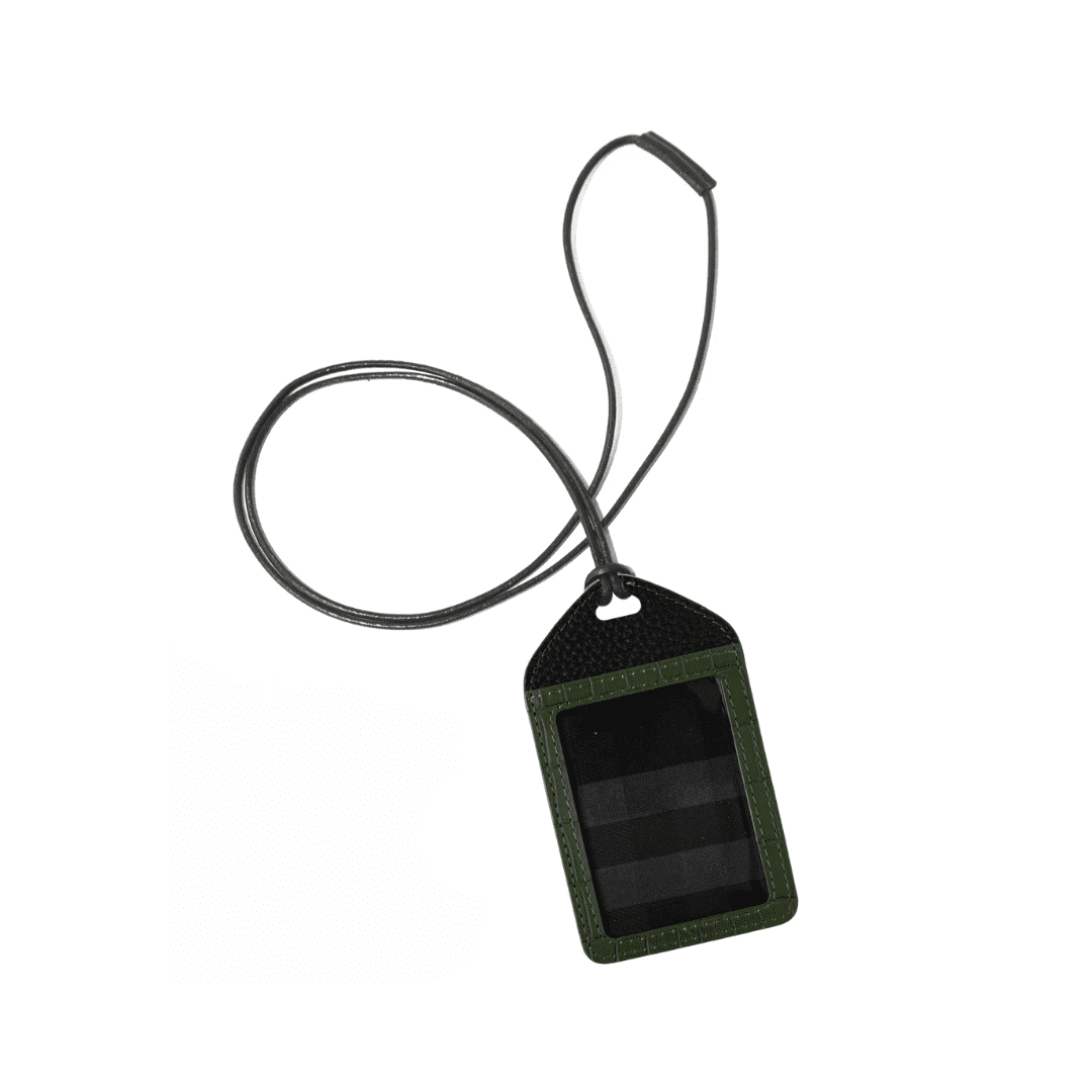 CONCEPTO Midnight Green ID Holder Trasparent Back