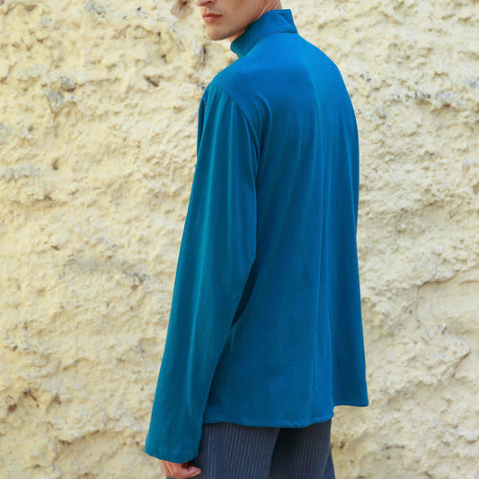 T-SHIRT HALL BLUE ML