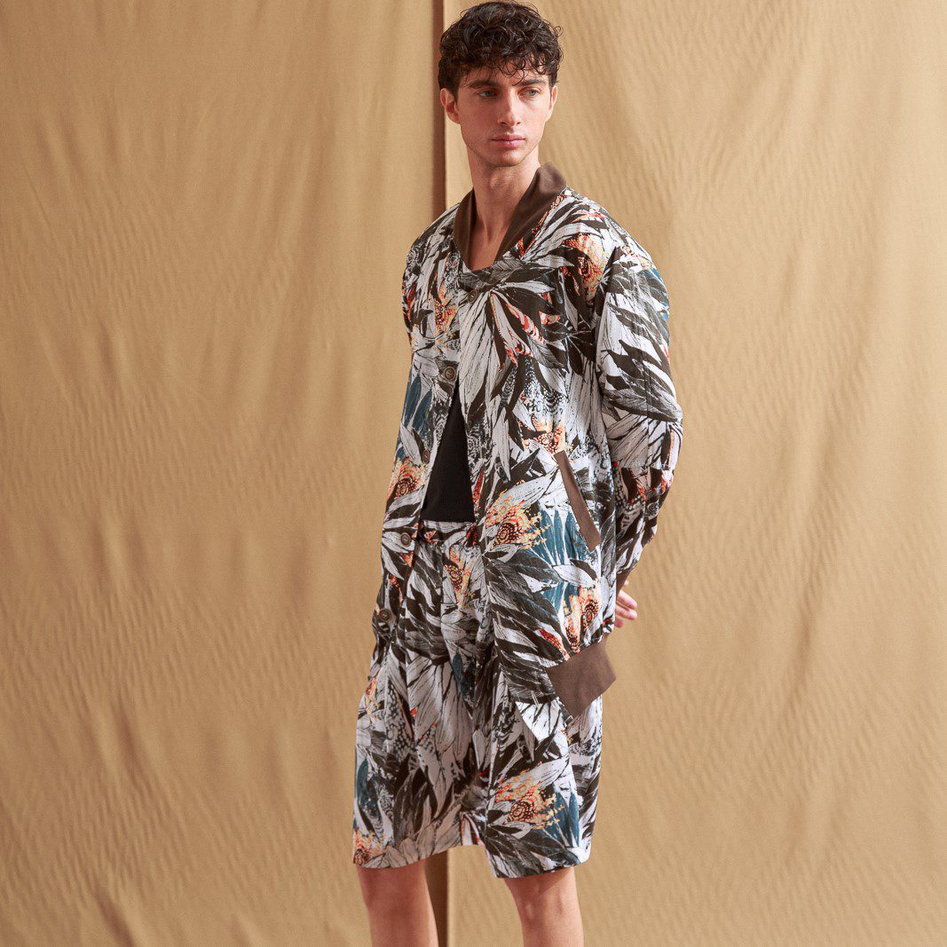 DANTE Bomber Jacket Time Brown - Small Medium