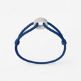 Load image into Gallery viewer, WECORD Snow Regent Bracelet with Navy Blue Cord
