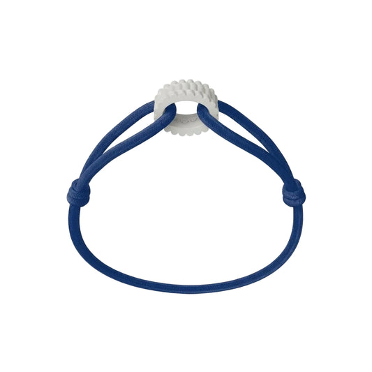 WECORD Snow Regent Bracelet with Navy Blue Cord