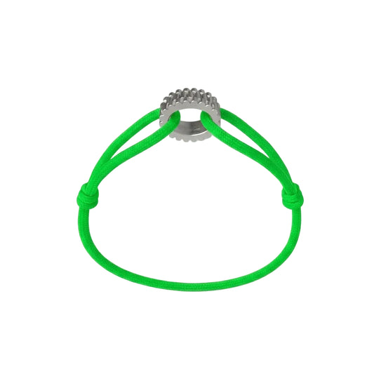 WECORD Regent Bracelet with Neon Green Cord