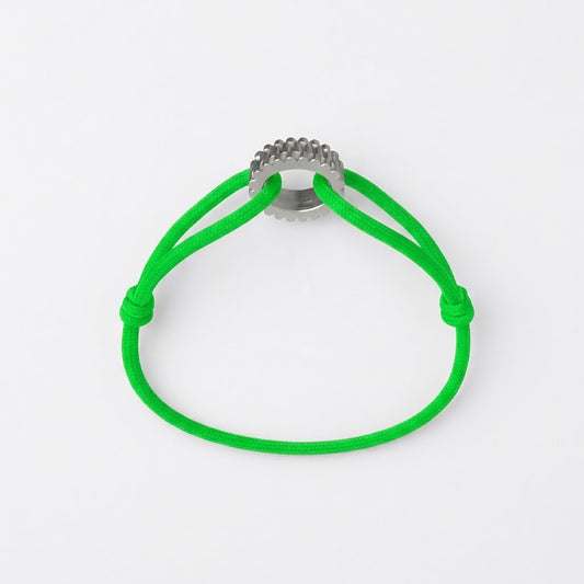 WECORD Regent Bracelet with Neon Green Cord