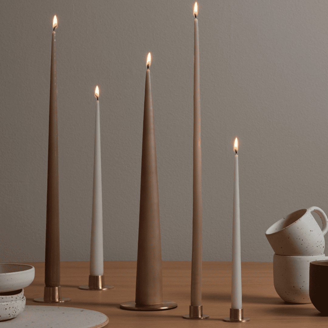 Taper candles 32cm 11 ce latte Lacquer