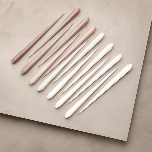 Taper candles 32cm 31 pure whte Lacquer