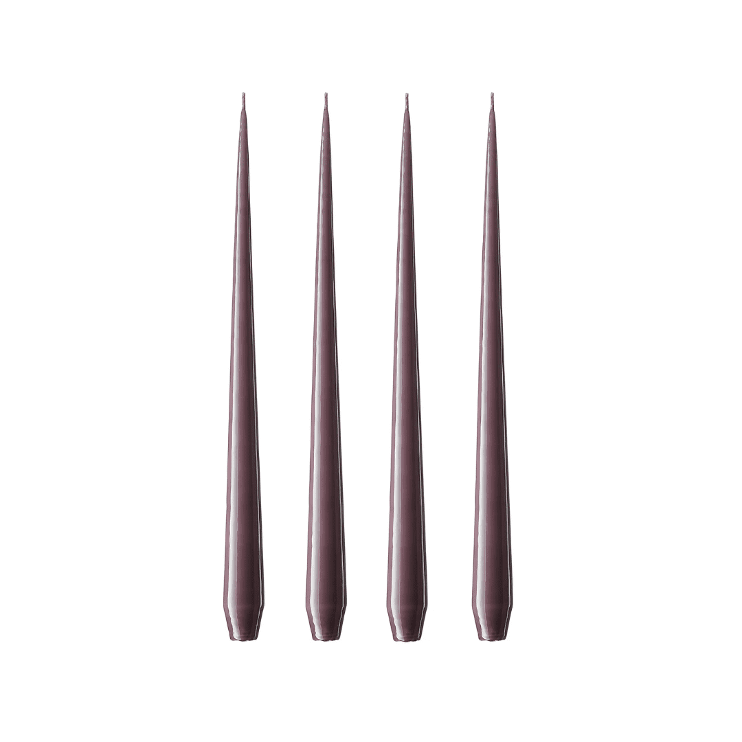 Taper candles 32cm 42 muted mauve Lacquer