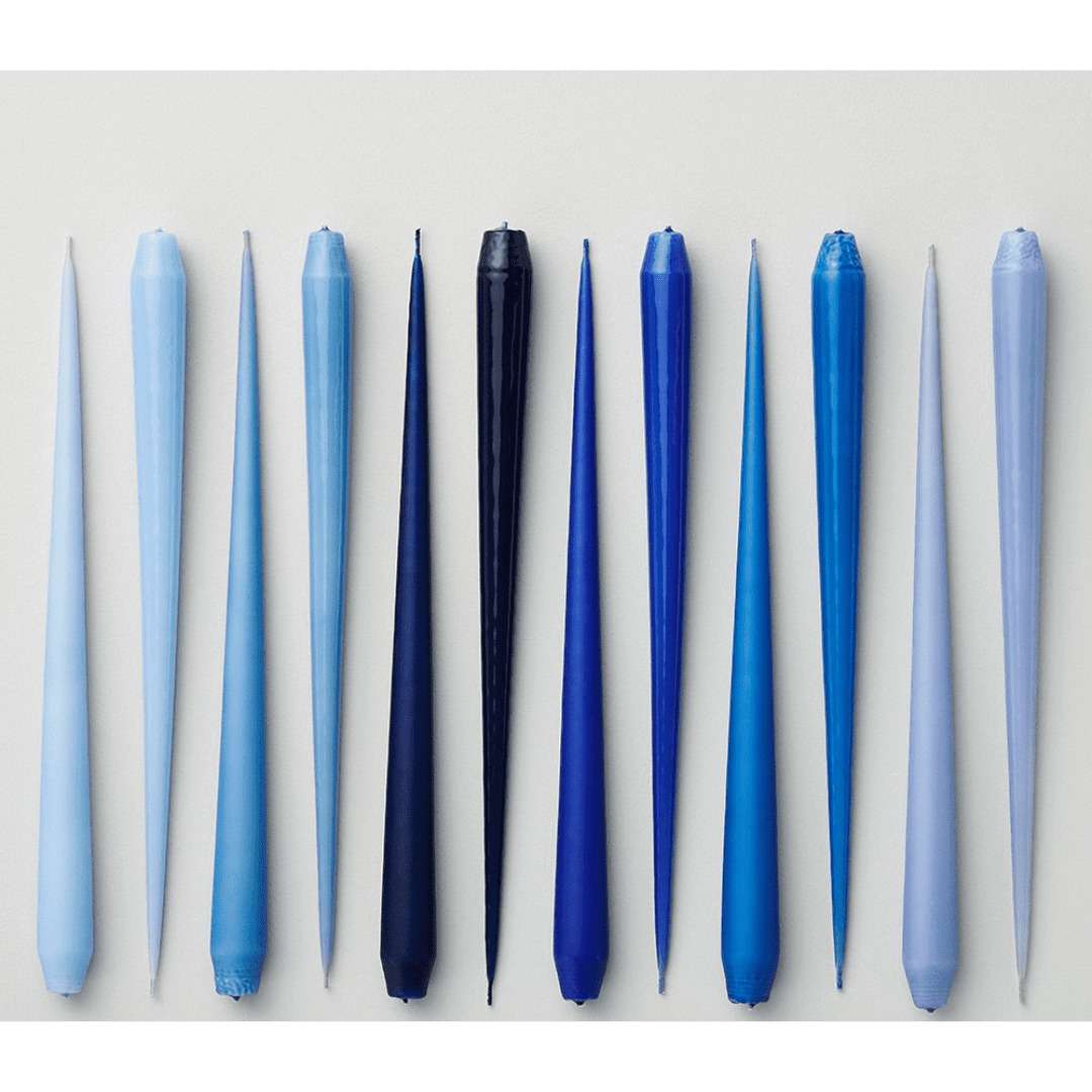 Taper candles 32cm 59 sky blue Lacquer