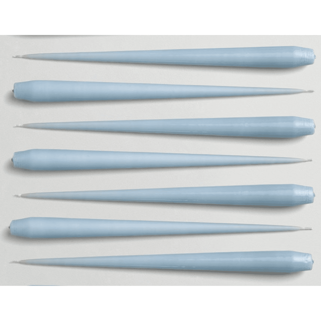 Taper candles 32cm 83 dusty blue Lacquer