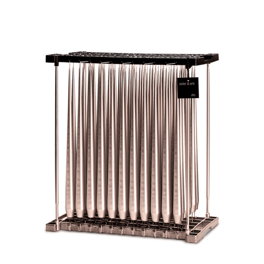 Taper candles 42cm 94 champagne metallc